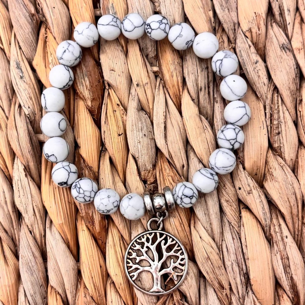 2For$15 Tree of Life Marble Gemstone Bracelet